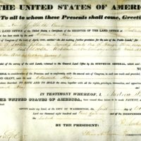 Title deed of the Edmund King estate, Shelby County, AL